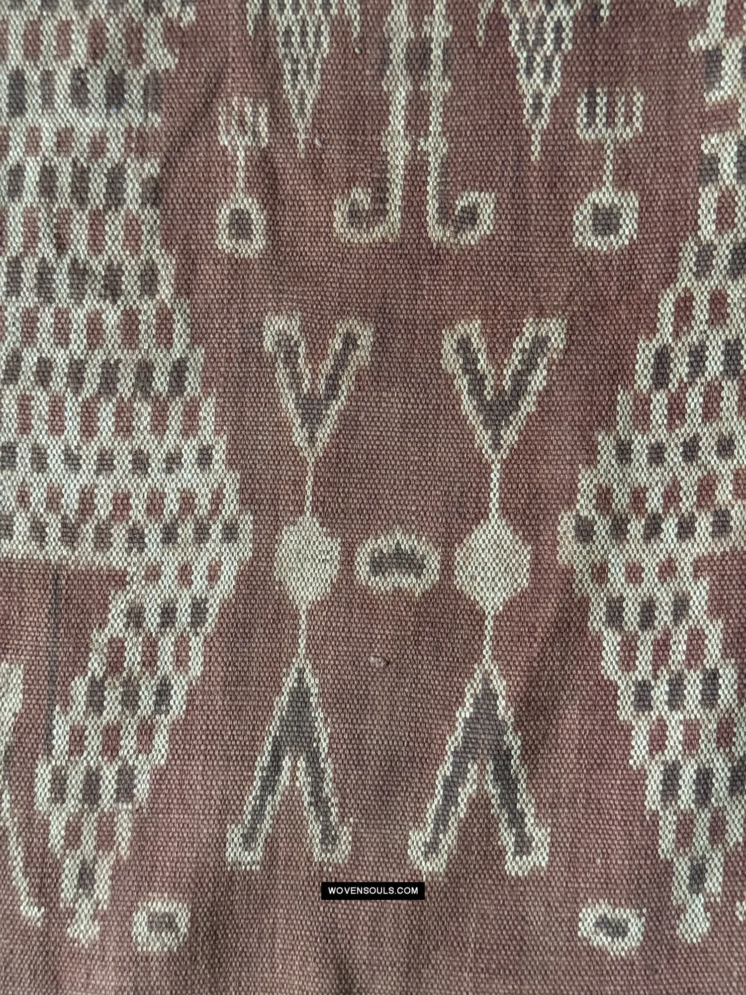 1847 Antique Iban Ceremonial Ikat - Serpent