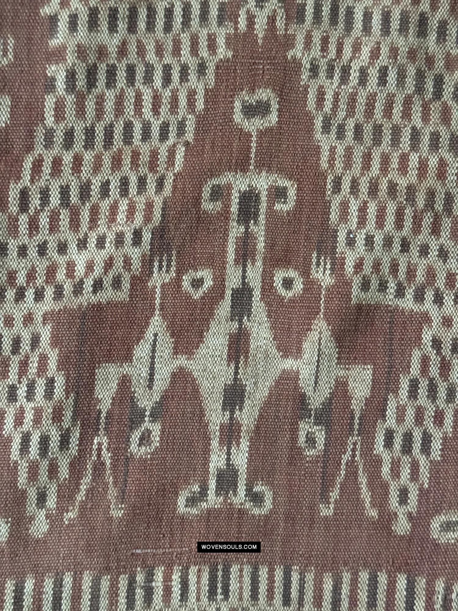 1847 Antique Iban Ceremonial Ikat - Serpent