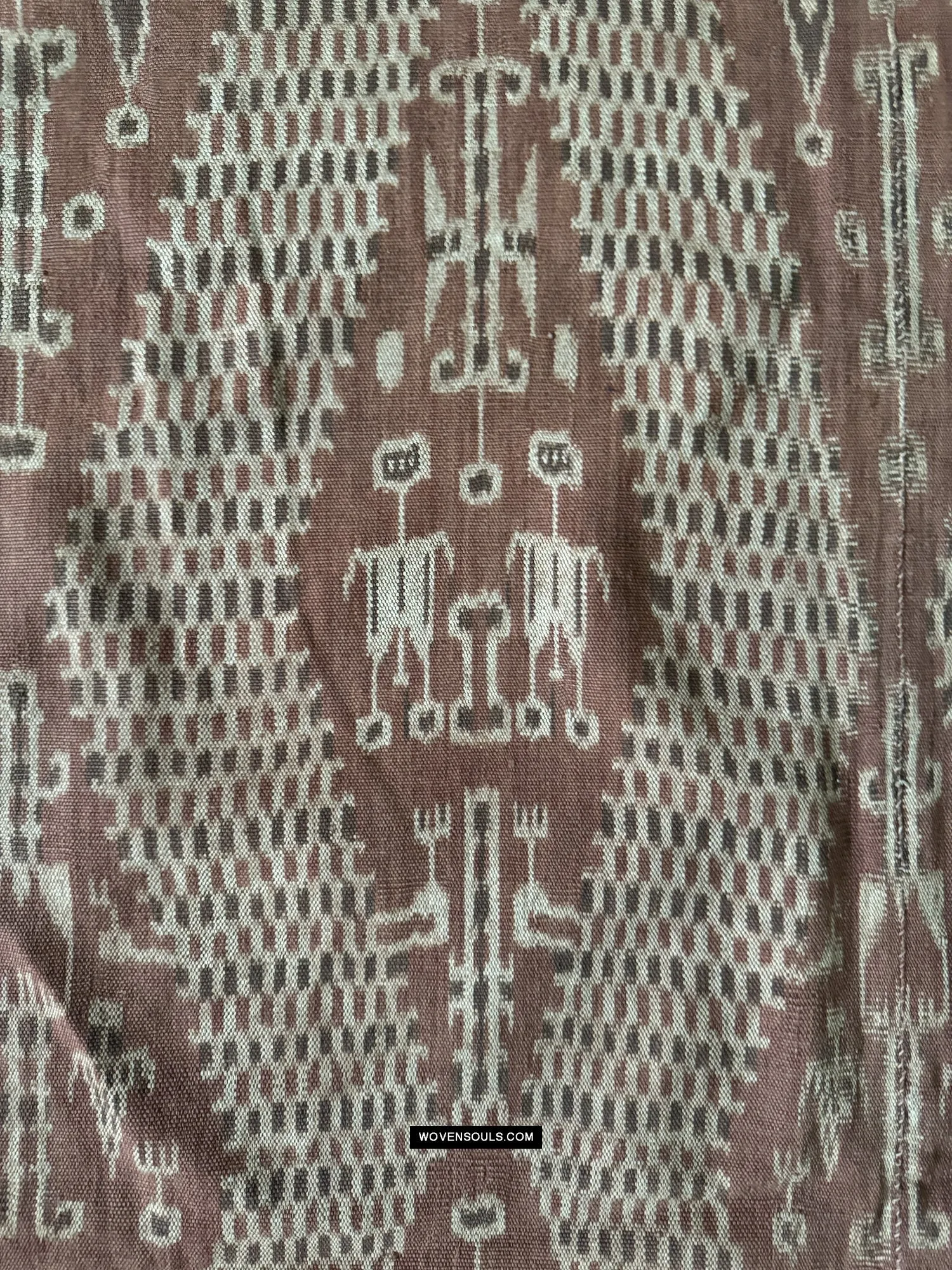 1847 Antique Iban Ceremonial Ikat - Serpent