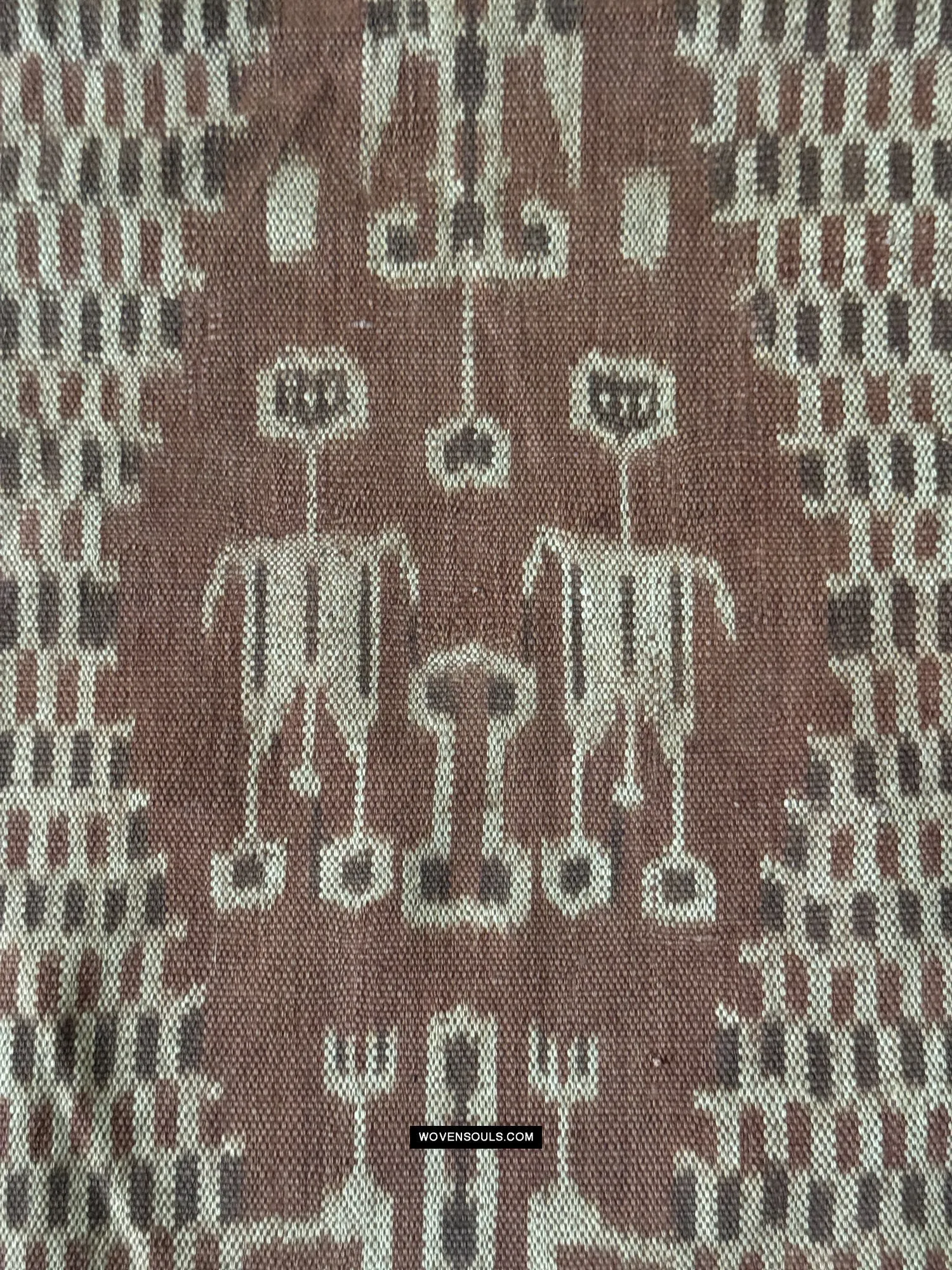 1847 Antique Iban Ceremonial Ikat - Serpent