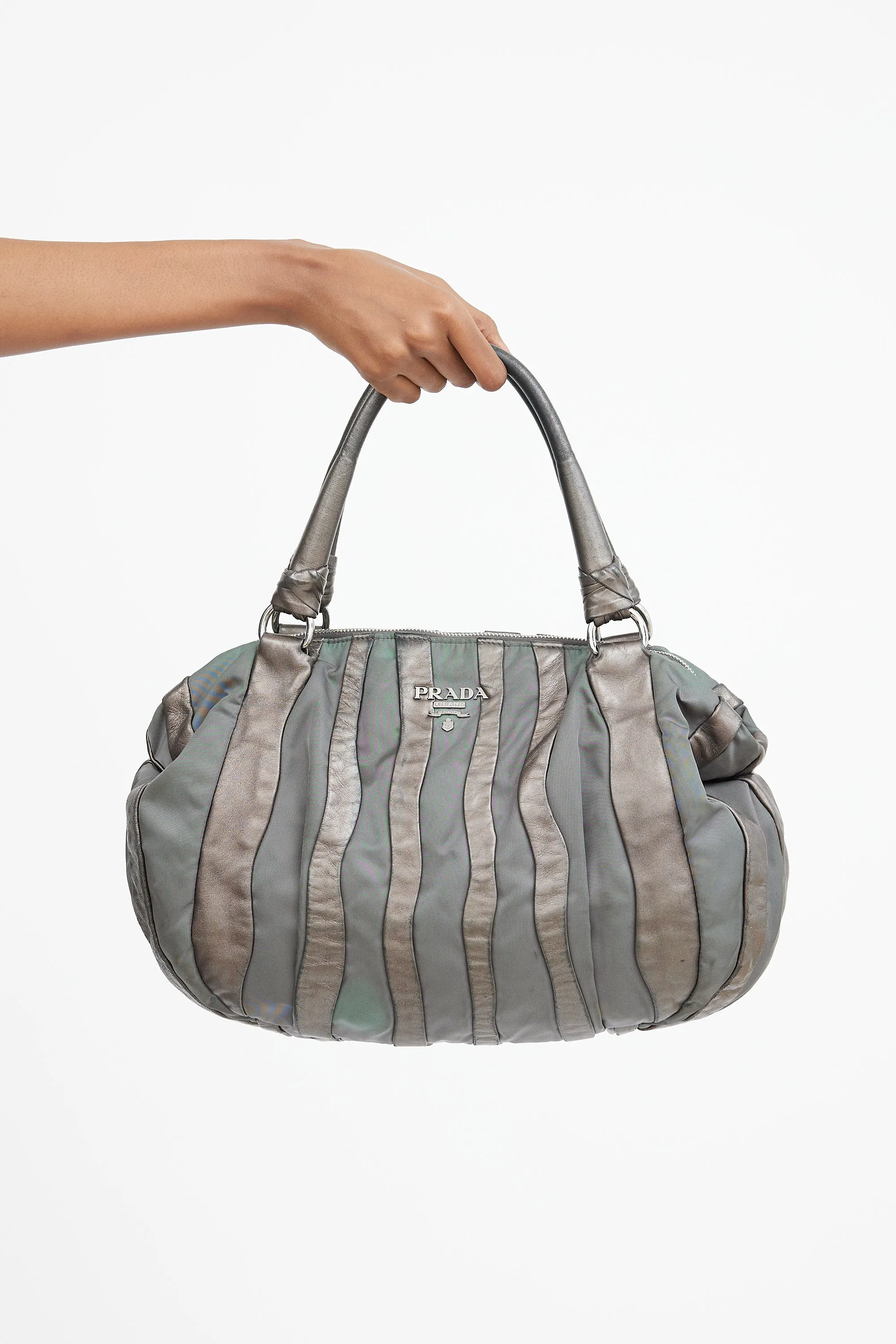 2008 Grey Panelled Napa Waves Bag