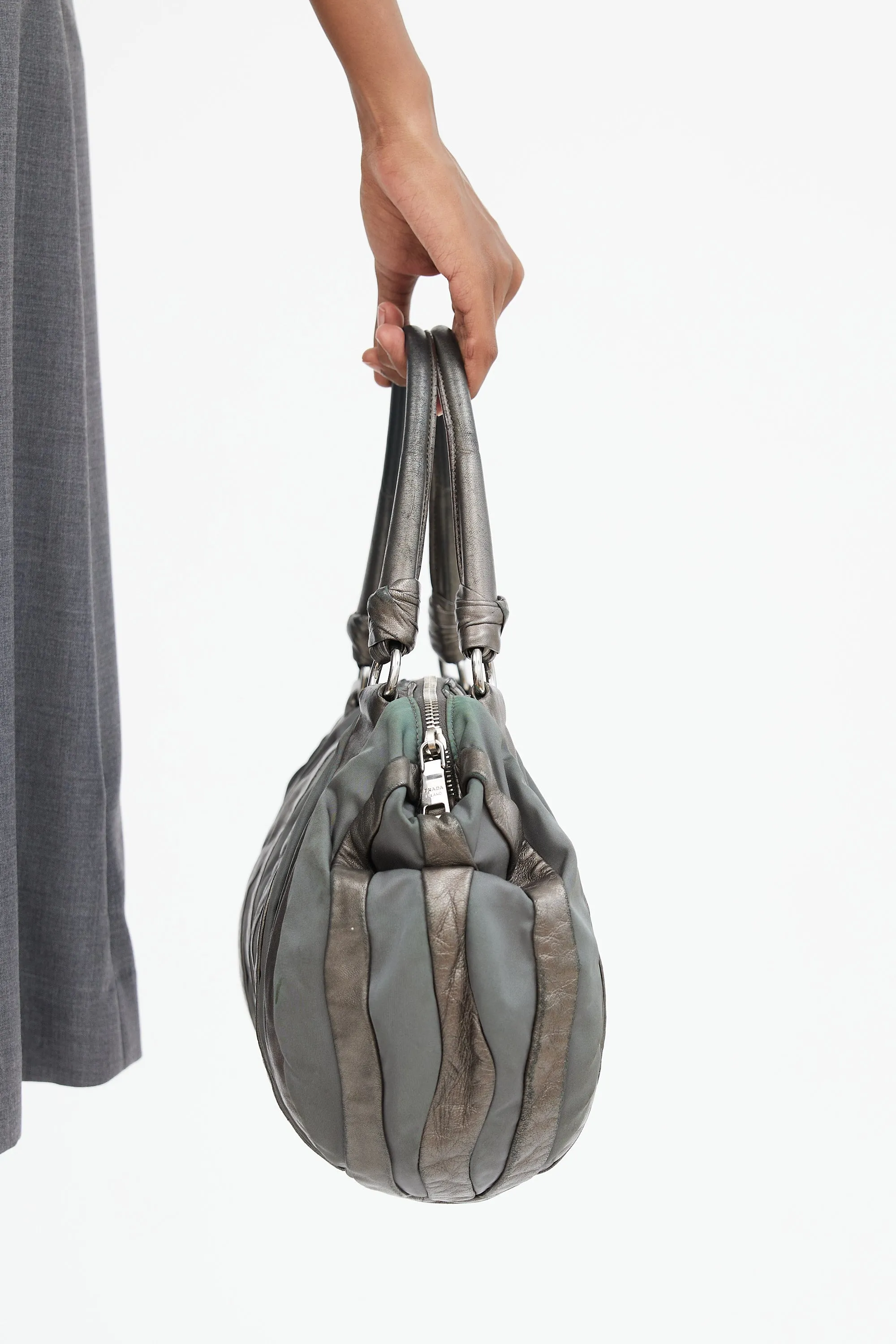 2008 Grey Panelled Napa Waves Bag