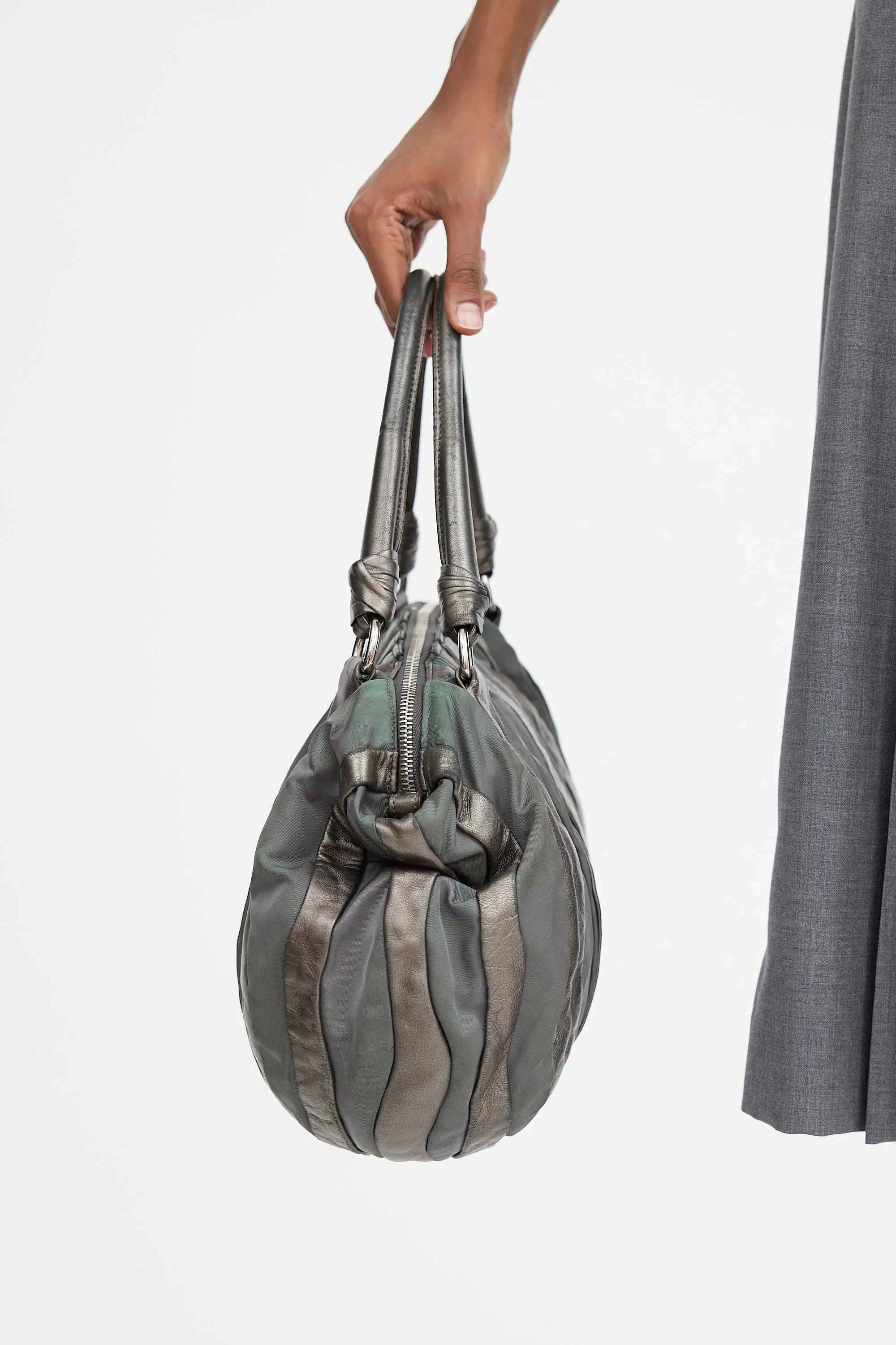 2008 Grey Panelled Napa Waves Bag