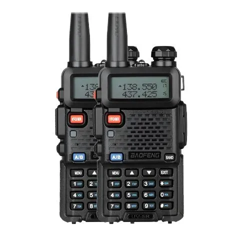 2pcs Baofeng Original UV5R Walkie Talkie Dual Band 136-174Mhz 400-520Mhz Portable BF UV-5R 8W Two Way Radio Pofung Transceiver