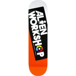 Alien Workshop Filmworks 8.0" Orange Skateboard Deck