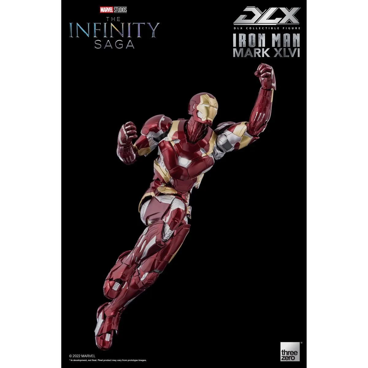 Avengers: Infinity Saga Iron Man Mark 46 DLX 1:12 Scale Action Figure - Threezero