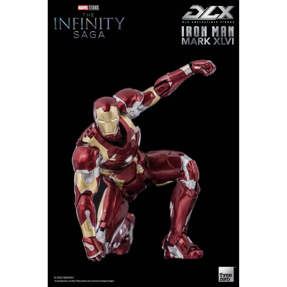 Avengers: Infinity Saga Iron Man Mark 46 DLX 1:12 Scale Action Figure - Threezero