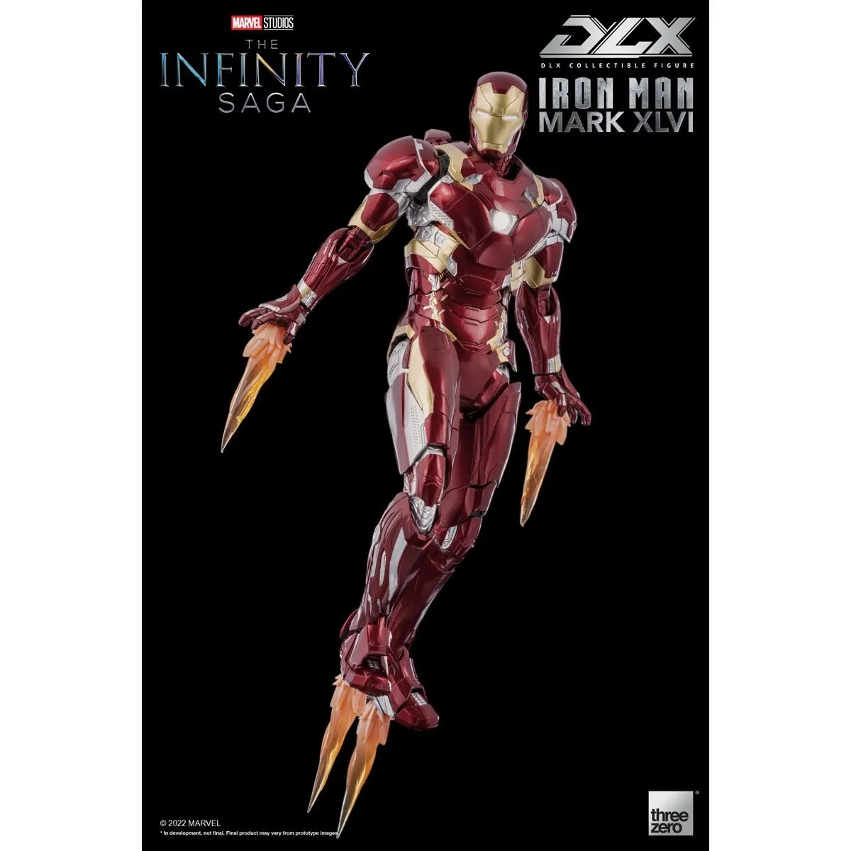 Avengers: Infinity Saga Iron Man Mark 46 DLX 1:12 Scale Action Figure - Threezero