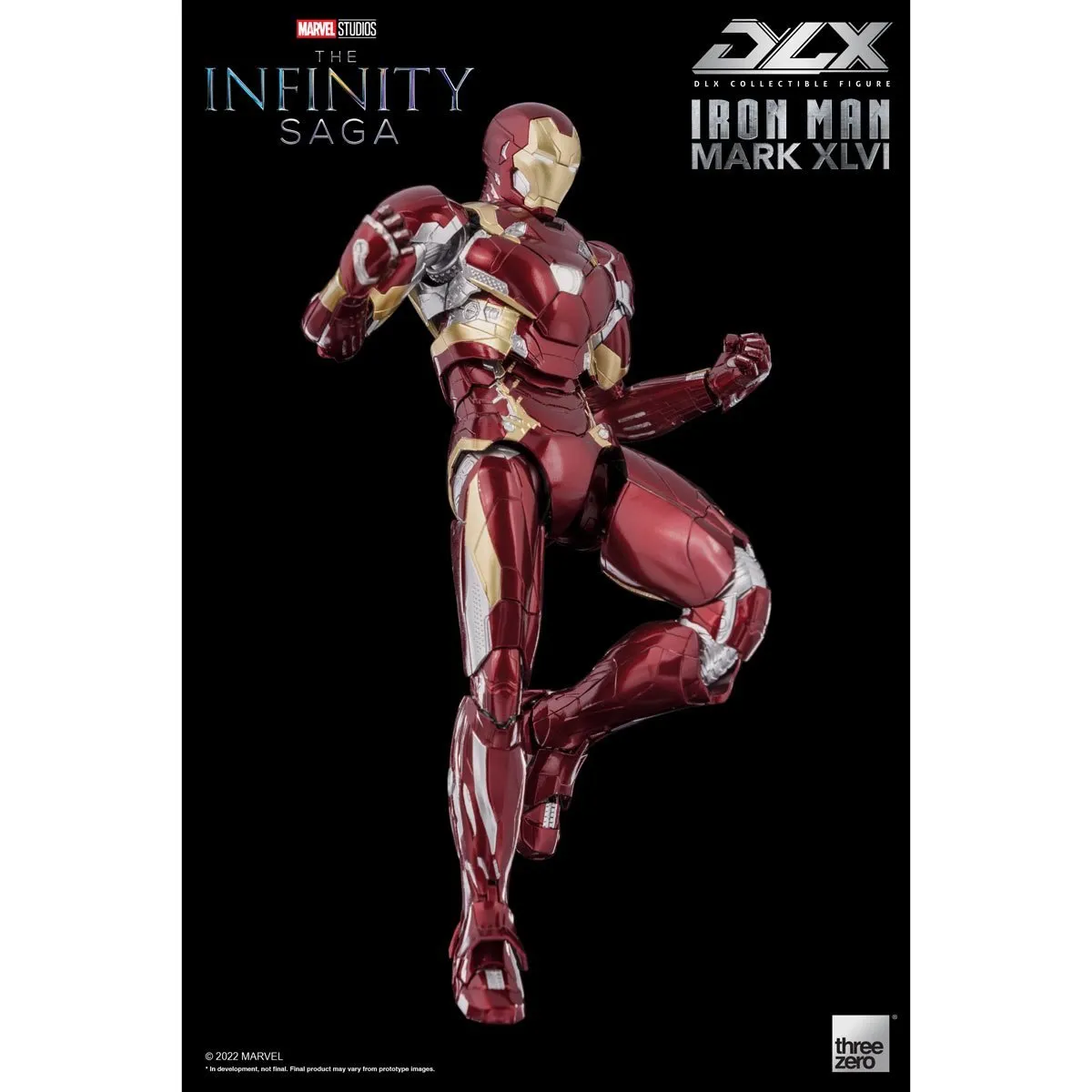 Avengers: Infinity Saga Iron Man Mark 46 DLX 1:12 Scale Action Figure - Threezero