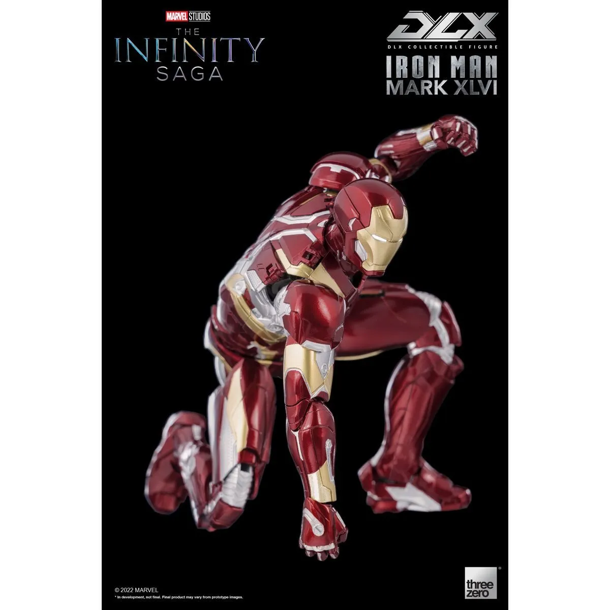 Avengers: Infinity Saga Iron Man Mark 46 DLX 1:12 Scale Action Figure - Threezero