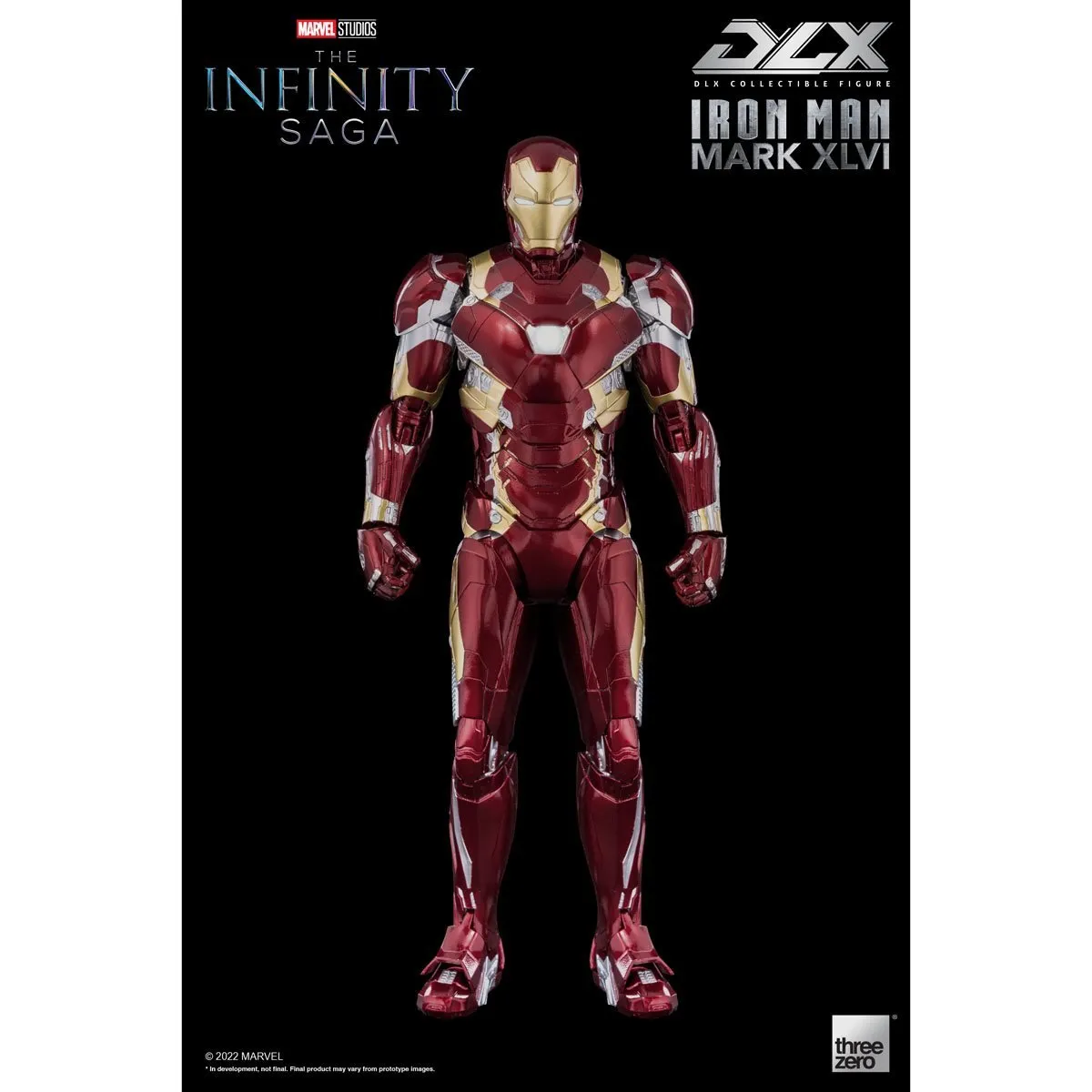 Avengers: Infinity Saga Iron Man Mark 46 DLX 1:12 Scale Action Figure - Threezero