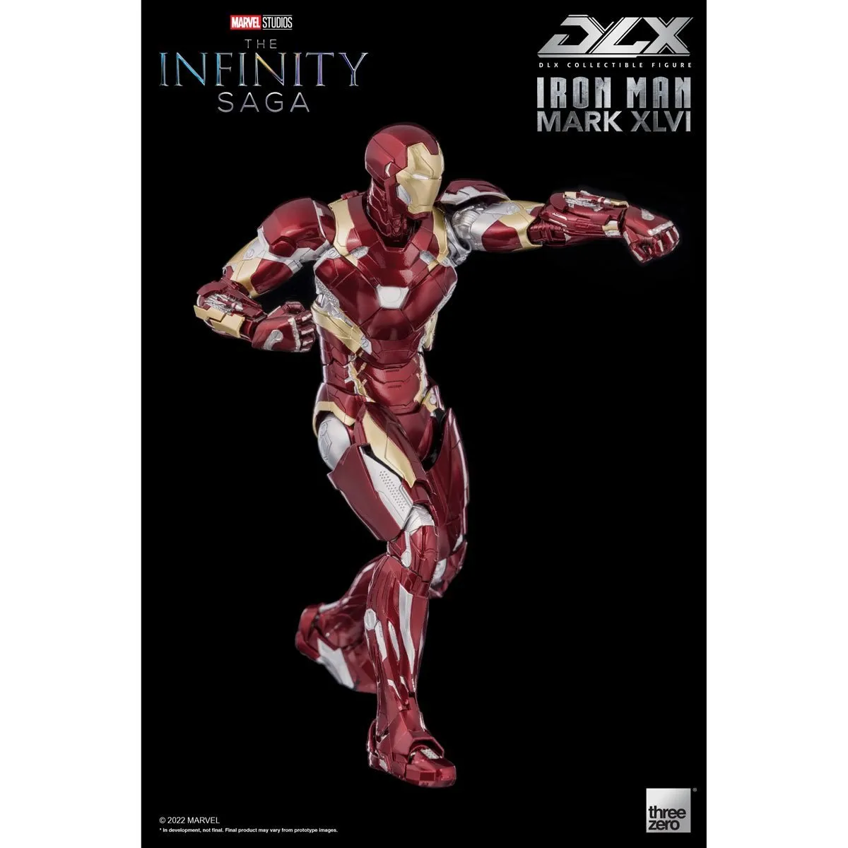 Avengers: Infinity Saga Iron Man Mark 46 DLX 1:12 Scale Action Figure - Threezero