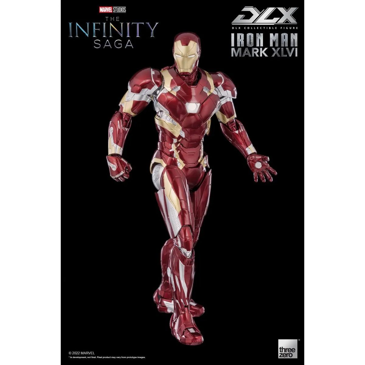 Avengers: Infinity Saga Iron Man Mark 46 DLX 1:12 Scale Action Figure - Threezero