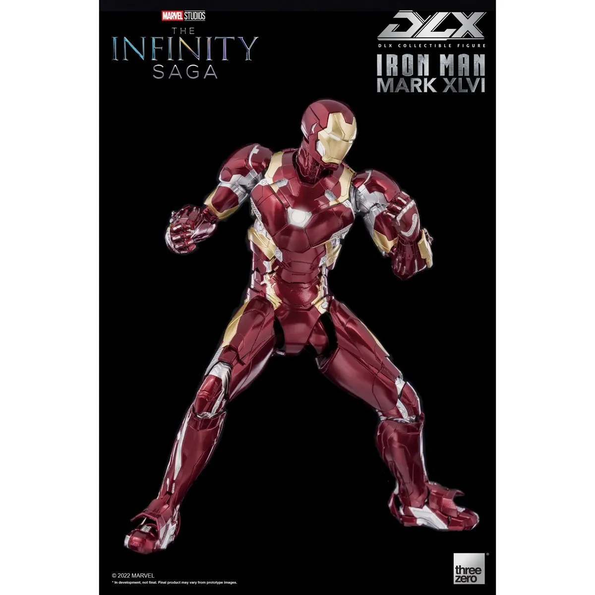 Avengers: Infinity Saga Iron Man Mark 46 DLX 1:12 Scale Action Figure - Threezero