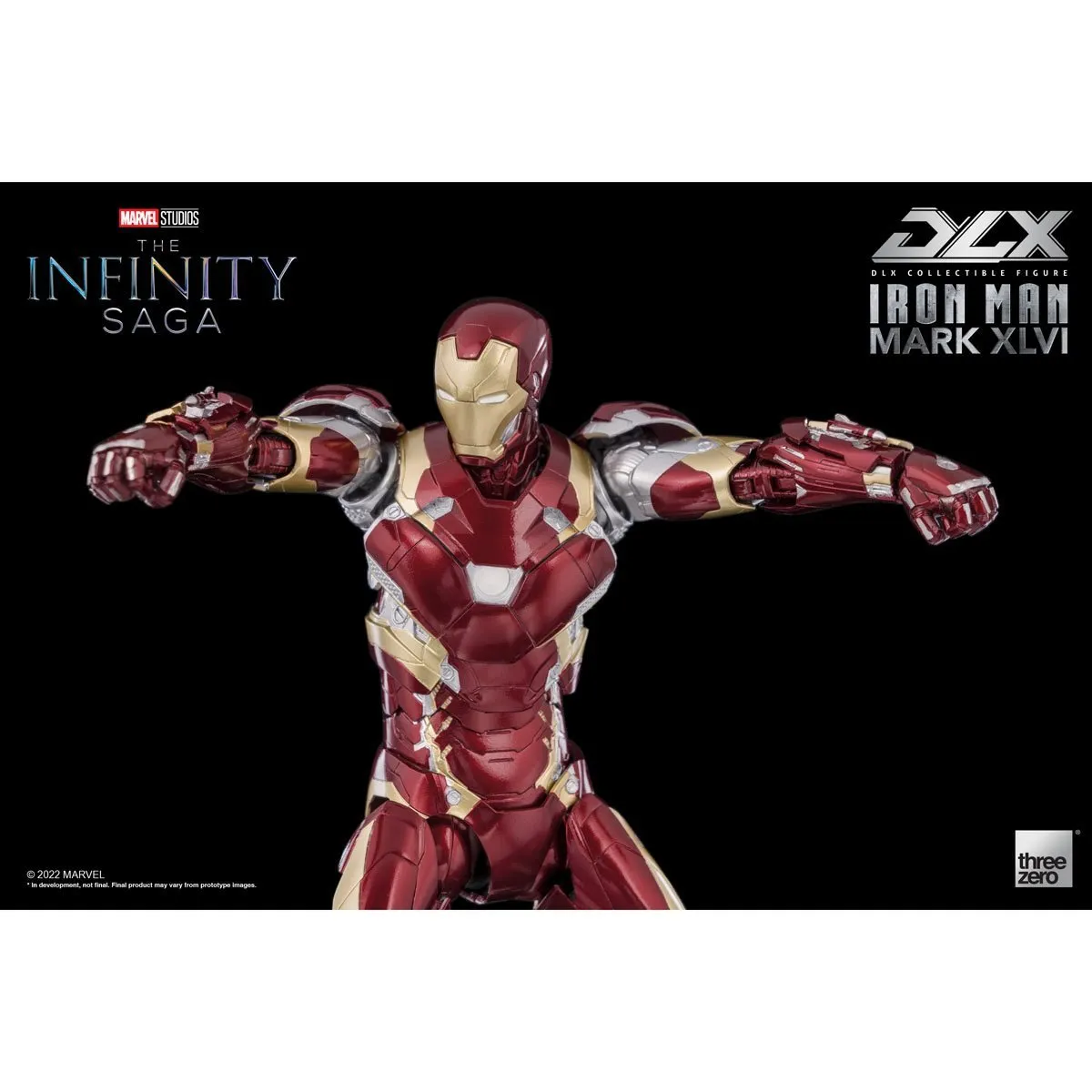 Avengers: Infinity Saga Iron Man Mark 46 DLX 1:12 Scale Action Figure - Threezero