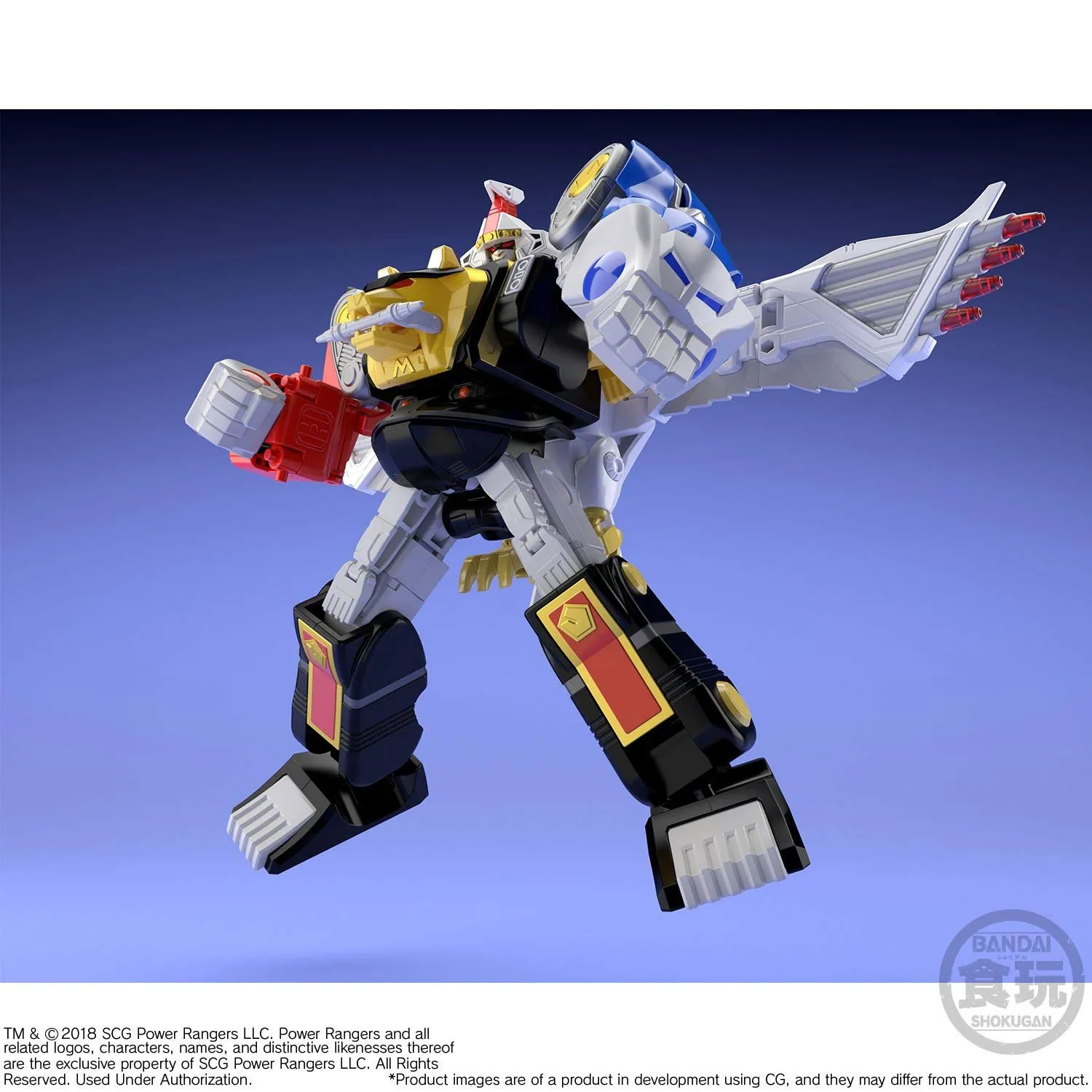 Bandai Shokugan Super MiniPla Power Rangers Ninja Megazord & Falconzord Model Kit