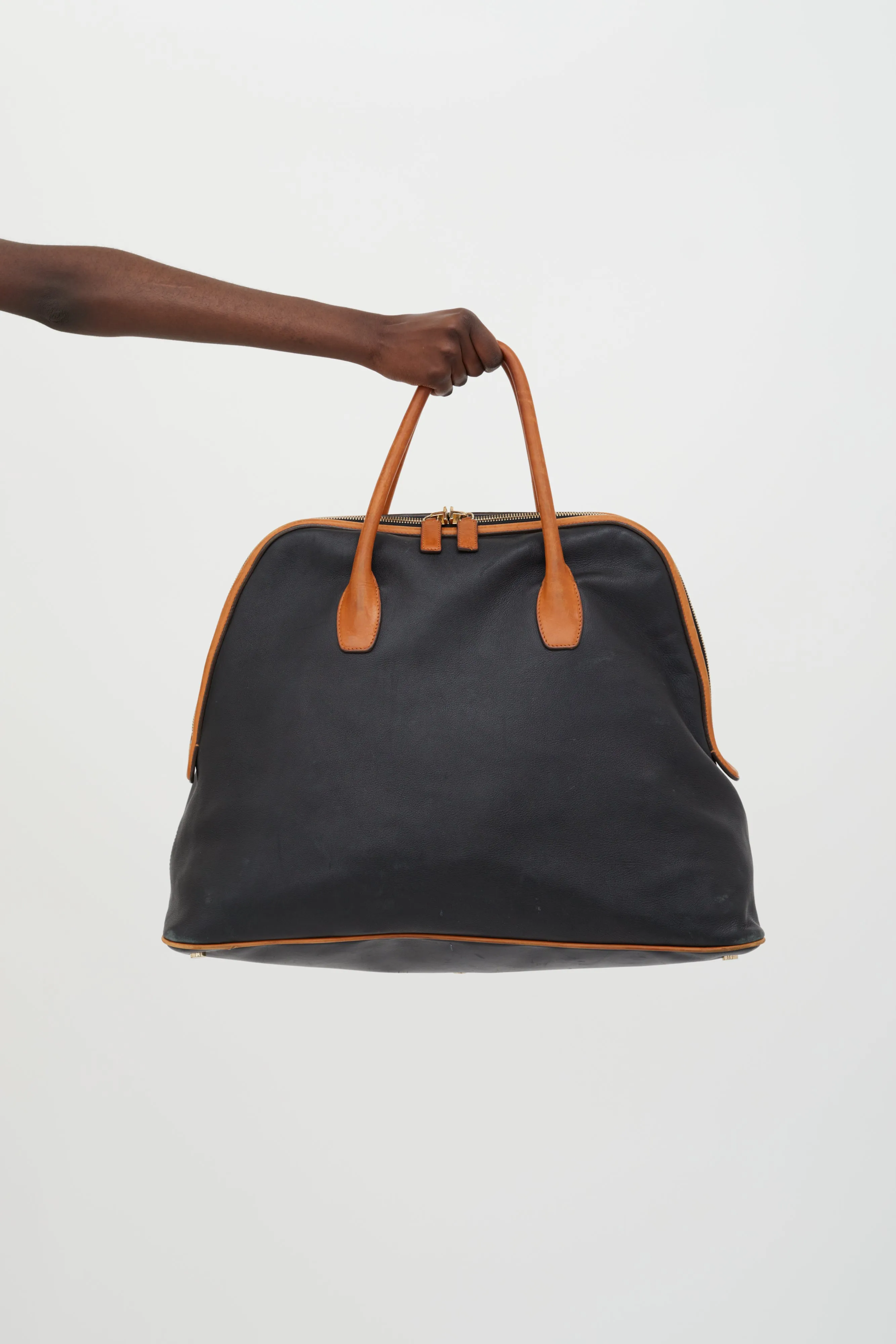 Black & Brown Large Weekender Bag