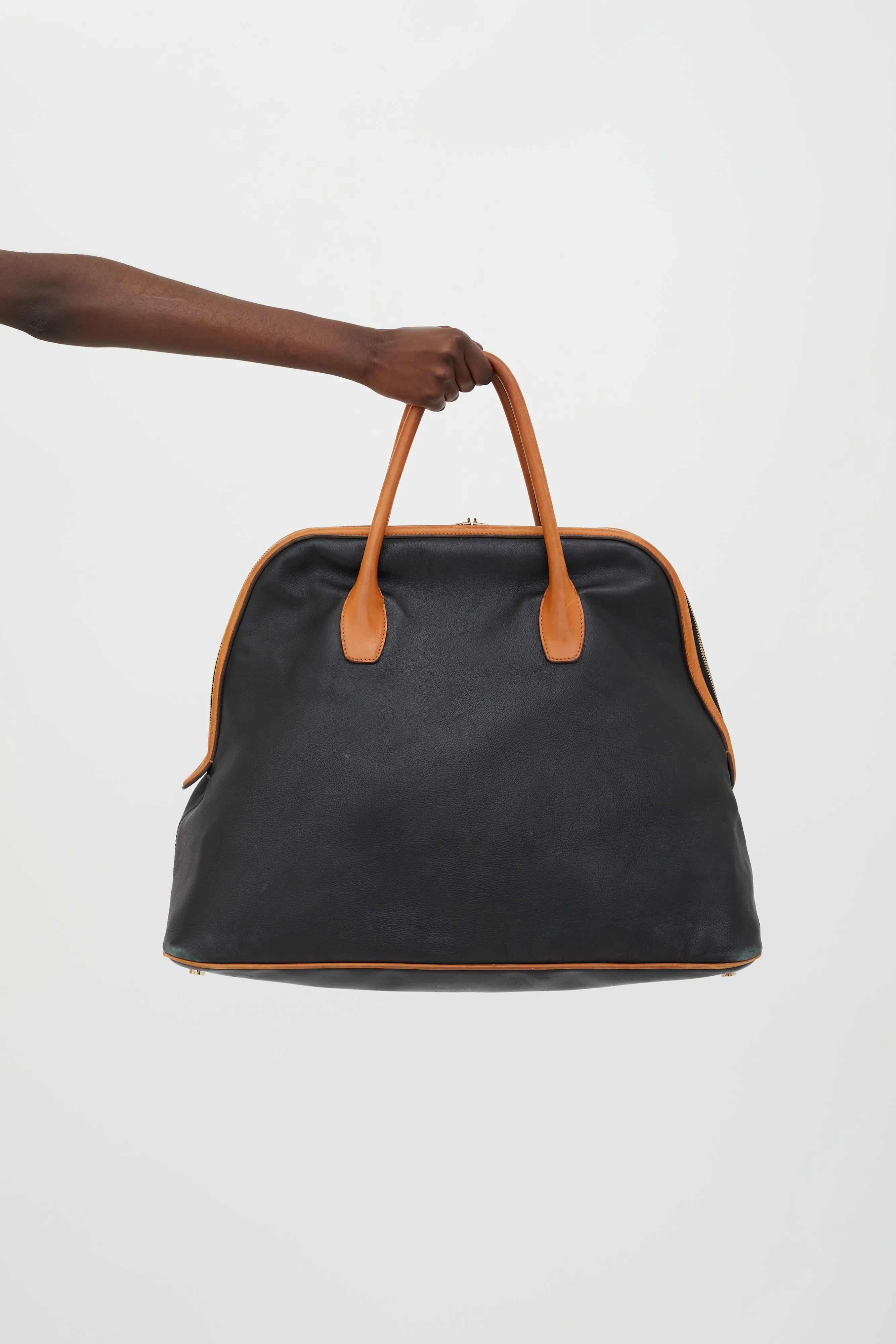 Black & Brown Large Weekender Bag