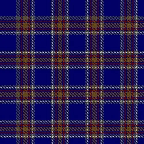 Blue Rust Tartan