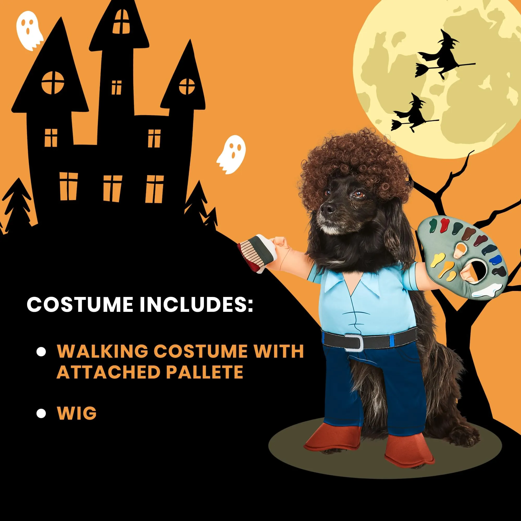 Bob Ross Pet Costume