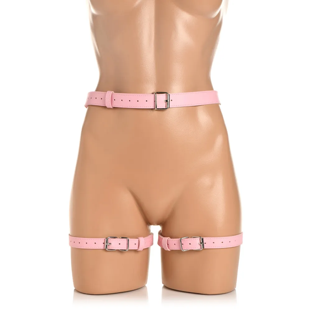 Bondage Harness W/ Bows - XL/2XL - Pink