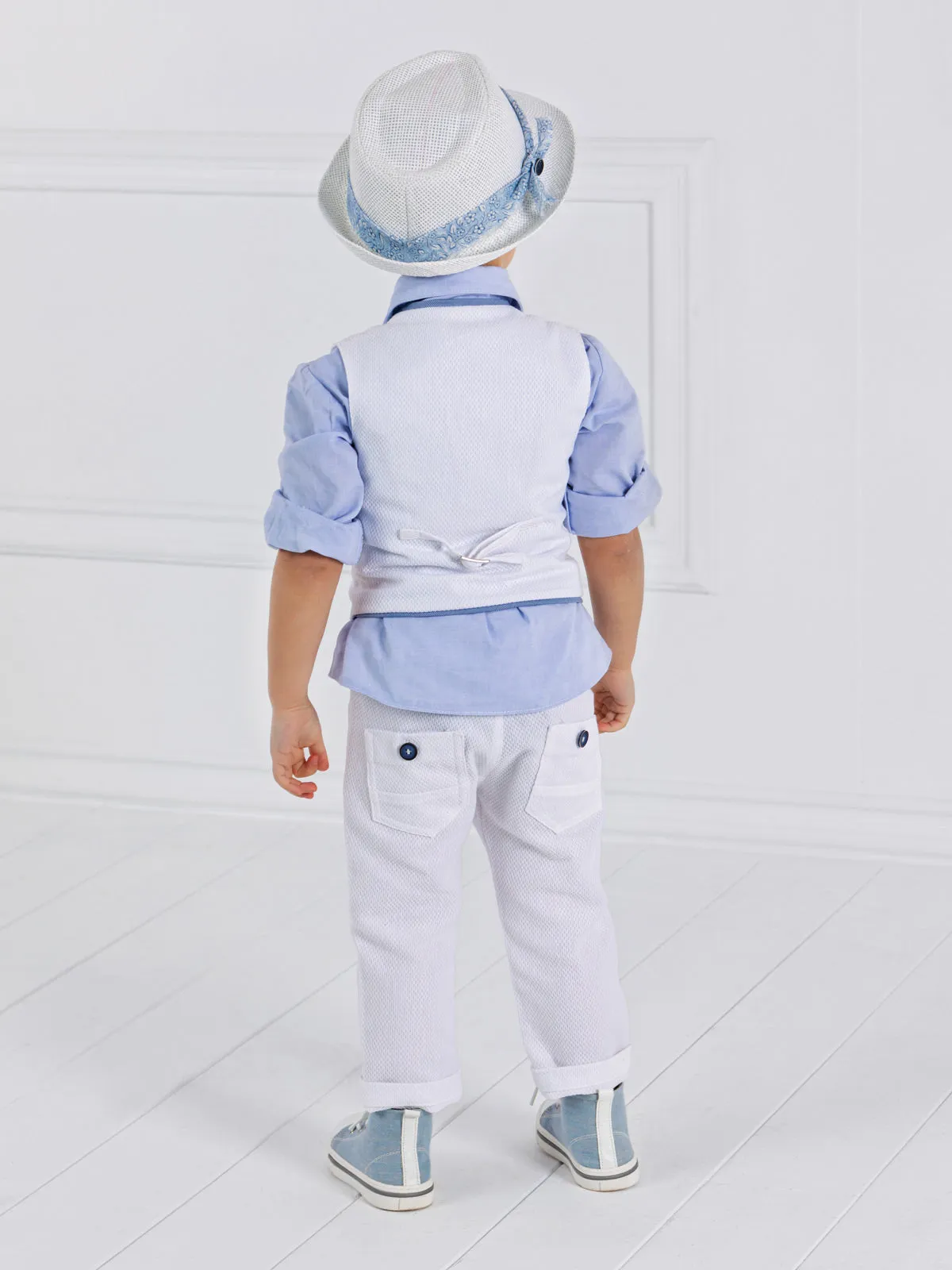 Boy's Baptism outfit set 6pcs - BASILE