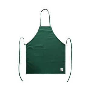 CAC China APBB-2GN Chef's Pride Apron Bib Full Length w/ Pocket Green /Each