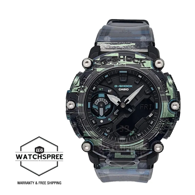 Casio G-Shock Carbon Core Guard Structure Naughty Noise Series Watch GA2200NN-1A GA-2200NN-1A