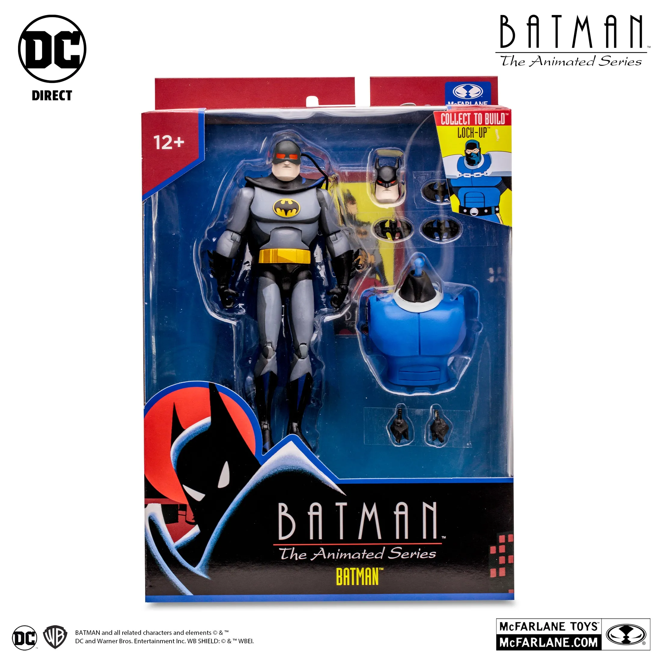 DC Comics Batman The Animated Series: Batman (Blind as a Bat) (Lock-Up BAF) 7" Inch Scale Action Figure - McFarlane Toys (Target Exclusive)