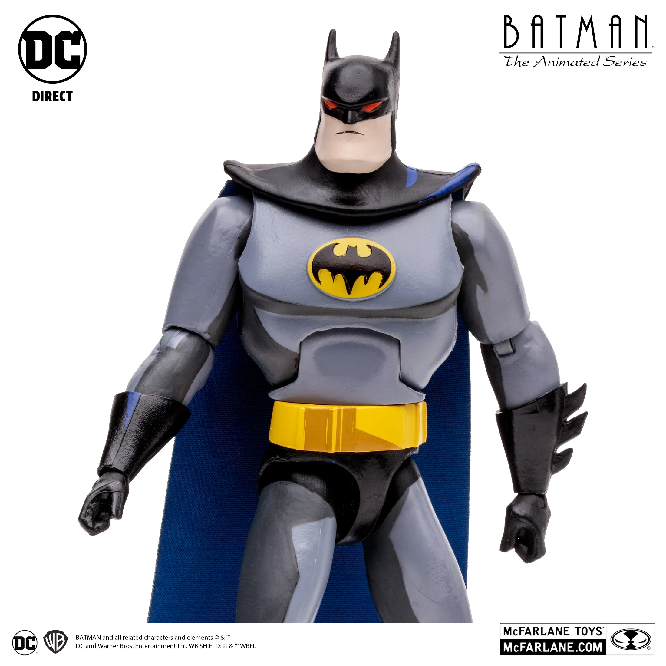 DC Comics Batman The Animated Series: Batman (Blind as a Bat) (Lock-Up BAF) 7" Inch Scale Action Figure - McFarlane Toys (Target Exclusive)