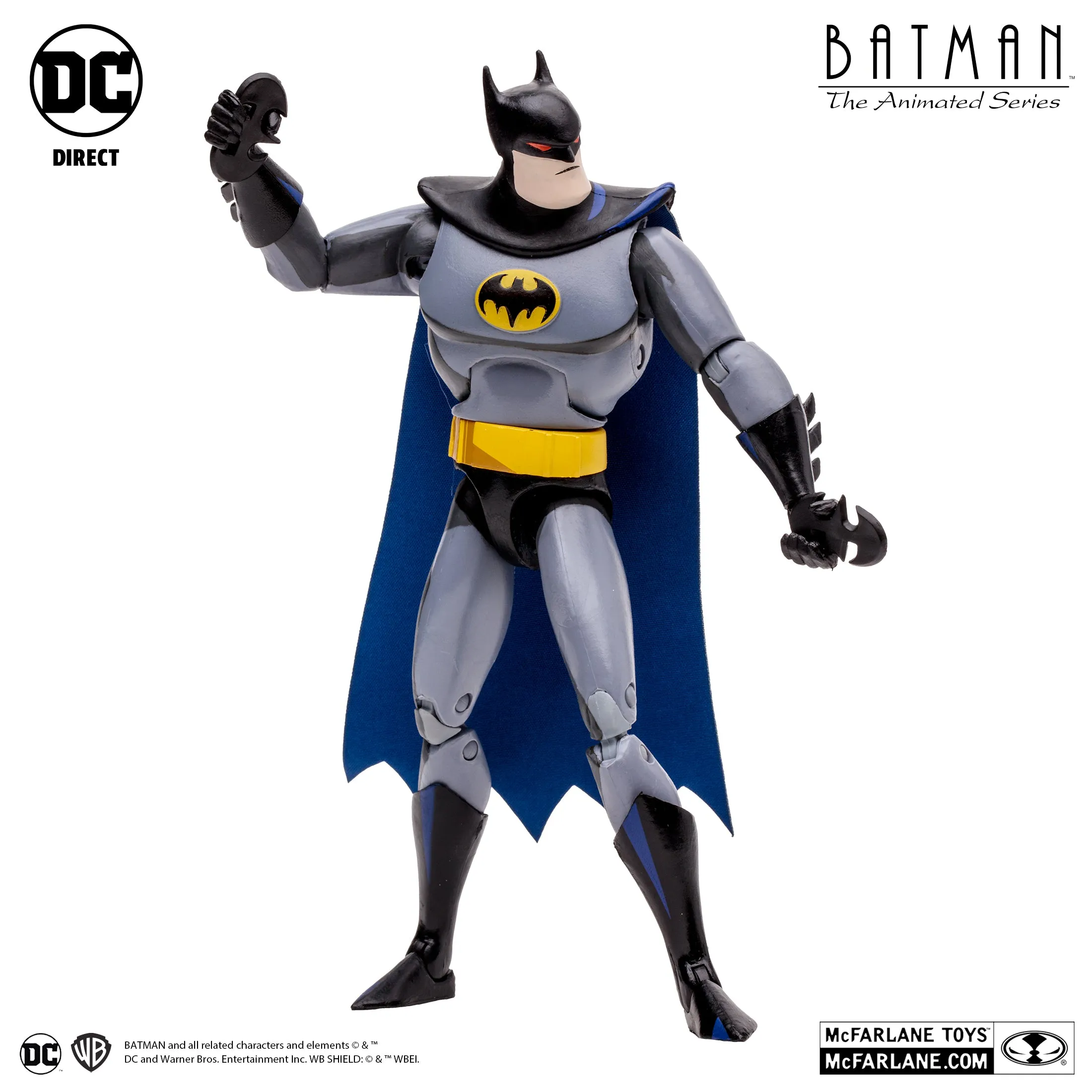 DC Comics Batman The Animated Series: Batman (Blind as a Bat) (Lock-Up BAF) 7" Inch Scale Action Figure - McFarlane Toys (Target Exclusive)