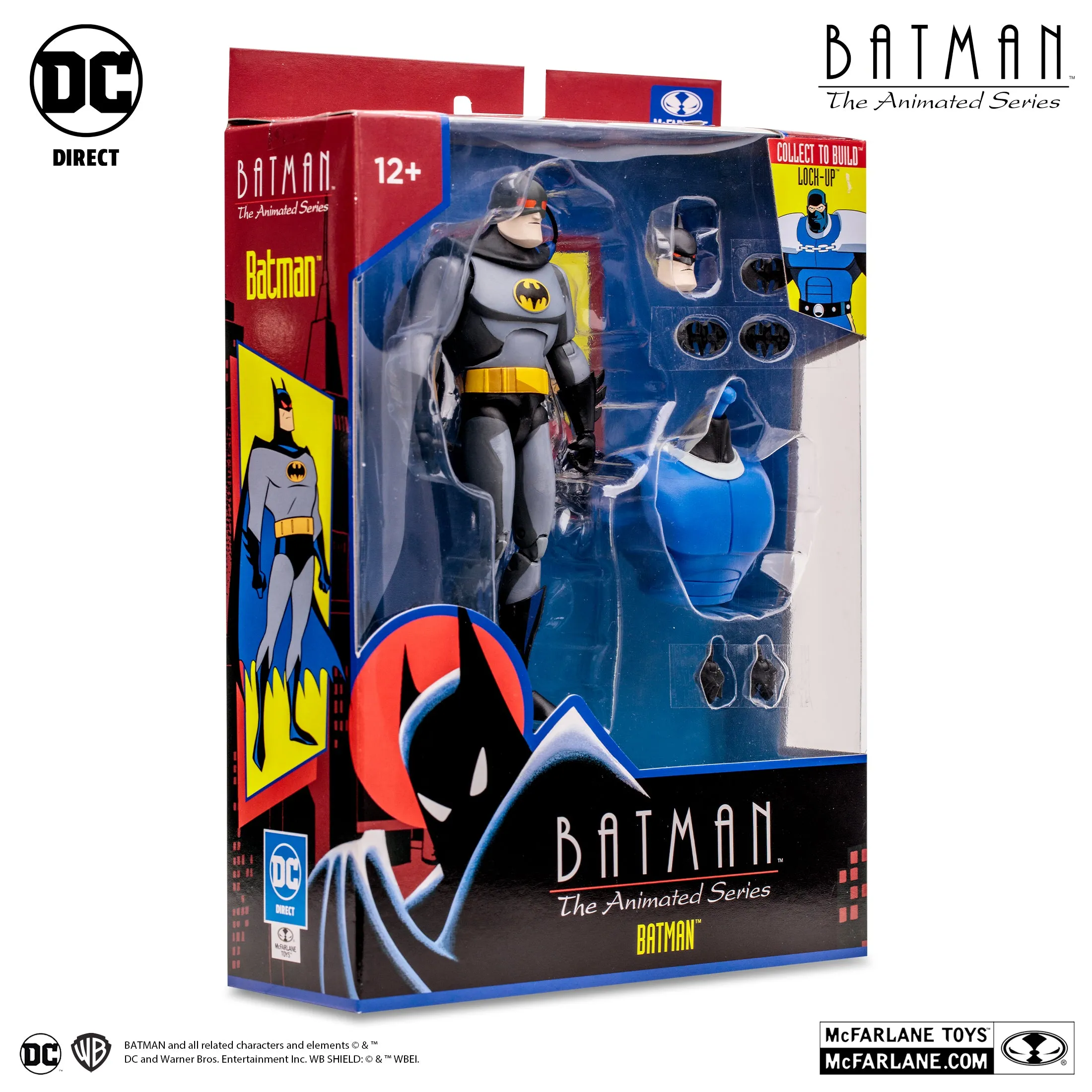 DC Comics Batman The Animated Series: Batman (Blind as a Bat) (Lock-Up BAF) 7" Inch Scale Action Figure - McFarlane Toys (Target Exclusive)