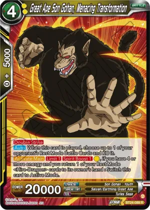 Great Ape Son Gohan, Menacing Transformation (BT24-089) [Beyond Generations]