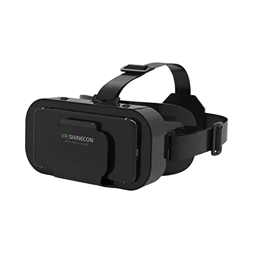 Head Mounted 3D HD VR Glasses - Universal Goggles Movies Video Games 360 ° Panoramic Immersive Experience Movies Video Games VR Glasses forChildren Family Adults Birthday Holiday