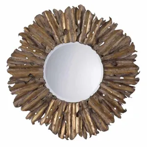 Hemani Antique Gold Mirror