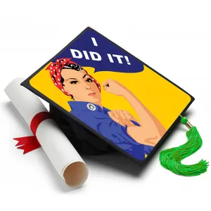 I Did It Grad Cap Tassel Topper