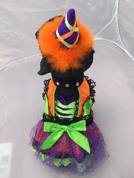 Neon Orange Witch Costume