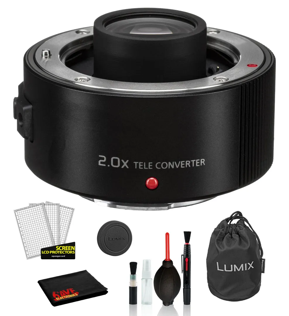 Panasonic Lumix G 42.5mm f/1.7 ASPH. POWER O.I.S. Lens with: 3PC Filter Kit   Deluxe Cleaning Kit   More