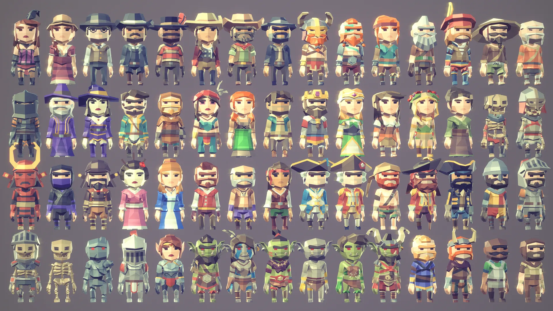 POLYGON MINI - Fantasy Characters Pack