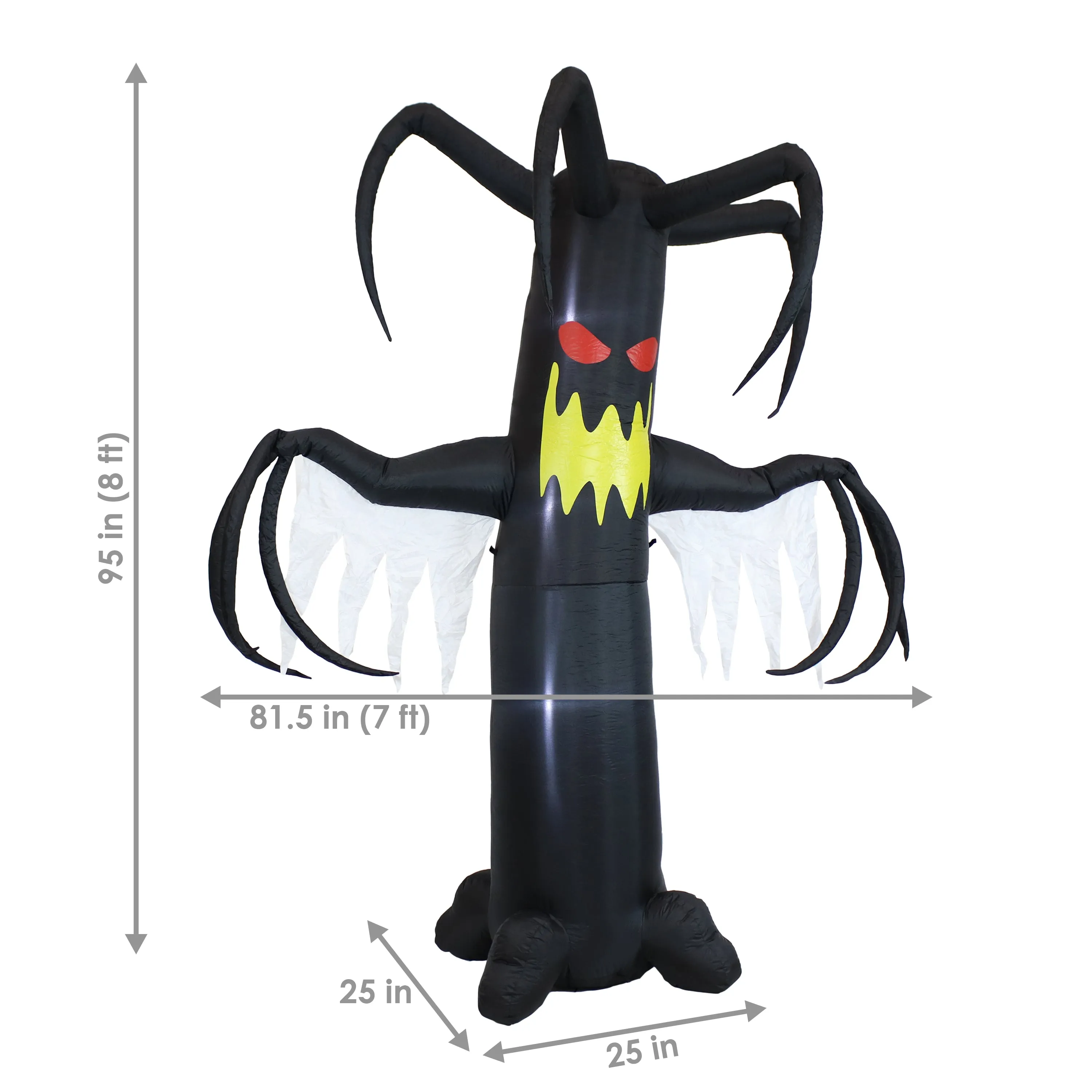 Sunnydaze Nightmare Hollow Ghostly Tree Halloween Inflatable - 8' H