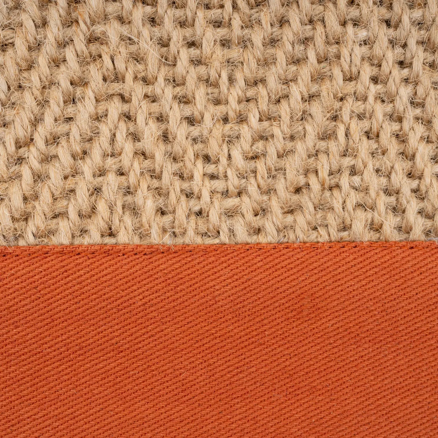 Terracotta Border Jute Rug - Juliette Rust