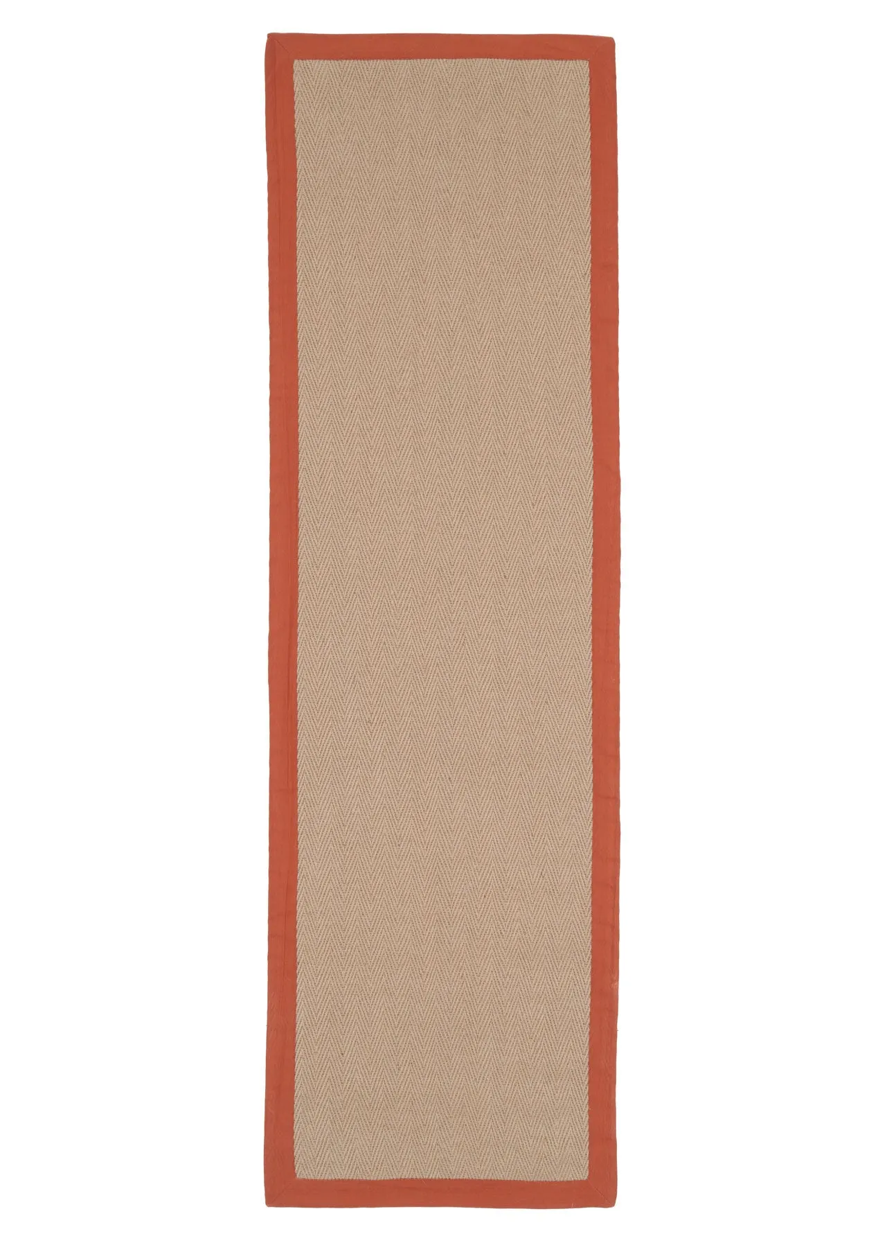 Terracotta Border Jute Rug - Juliette Rust