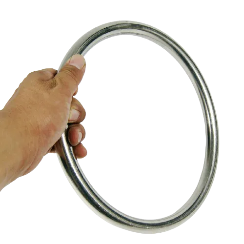 Traditional Martial Art Wing Tsun Kung Fu Smooth Durable Stainless Steel Rattan Training Ring 25.5 cm x 19 mm