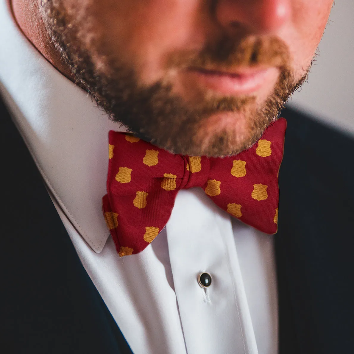 Traditional Silk Crimson Bowtie