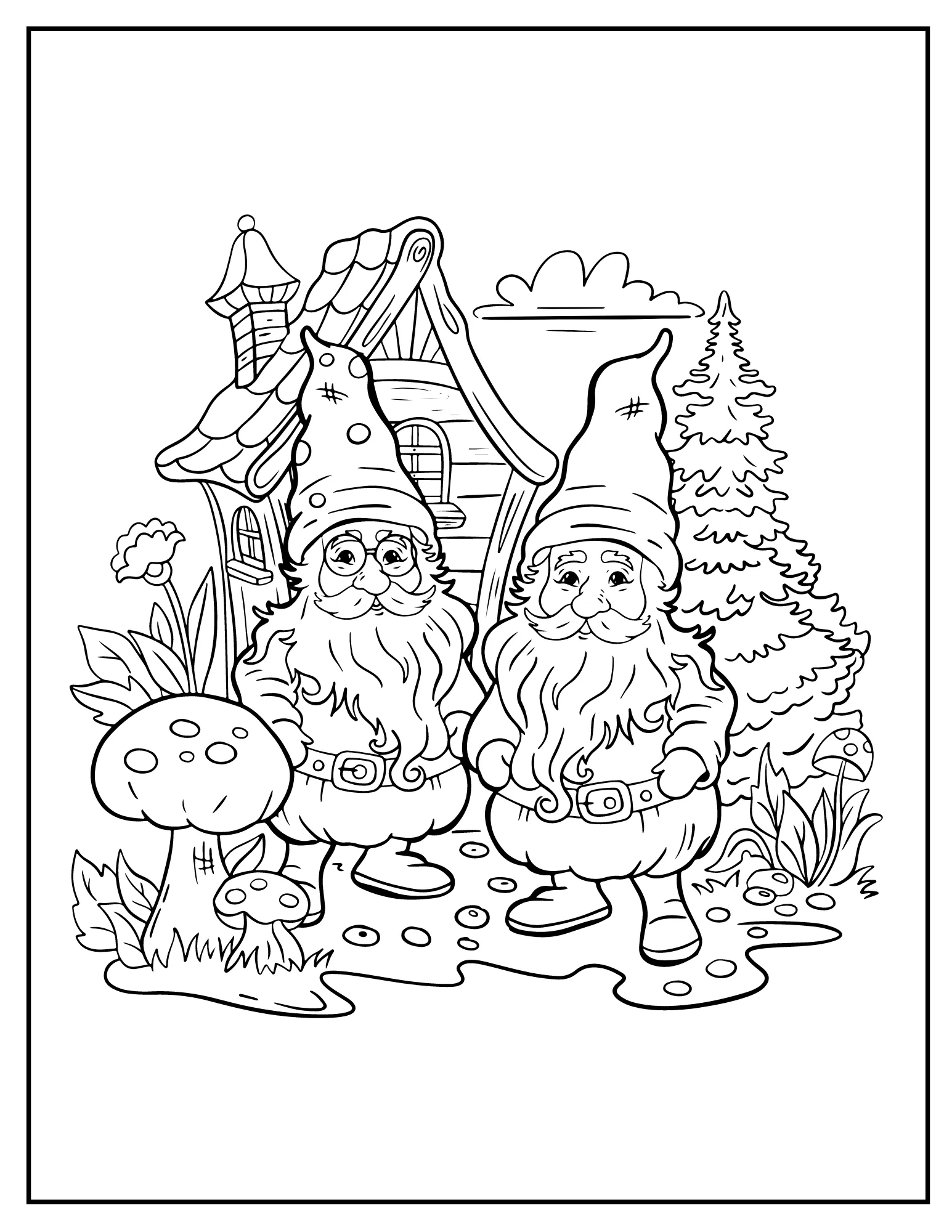 Unleash Your Imagination: Printable Fantasy Designs Coloring Book for Adults