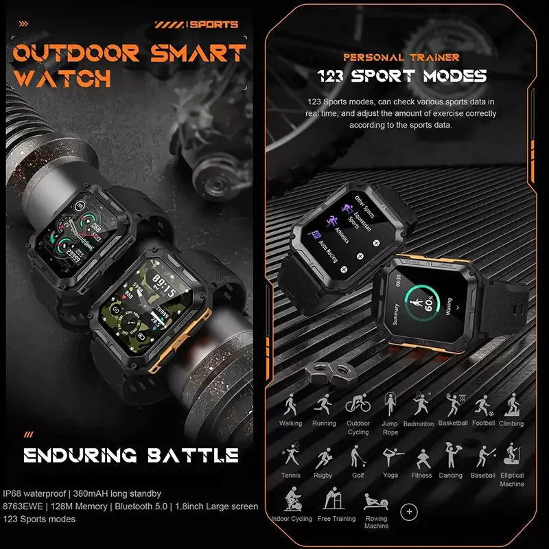 Upgraded Waterproof Smart Watch